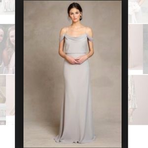Jenny Yoo Silver Grey Bridesmaids Dress